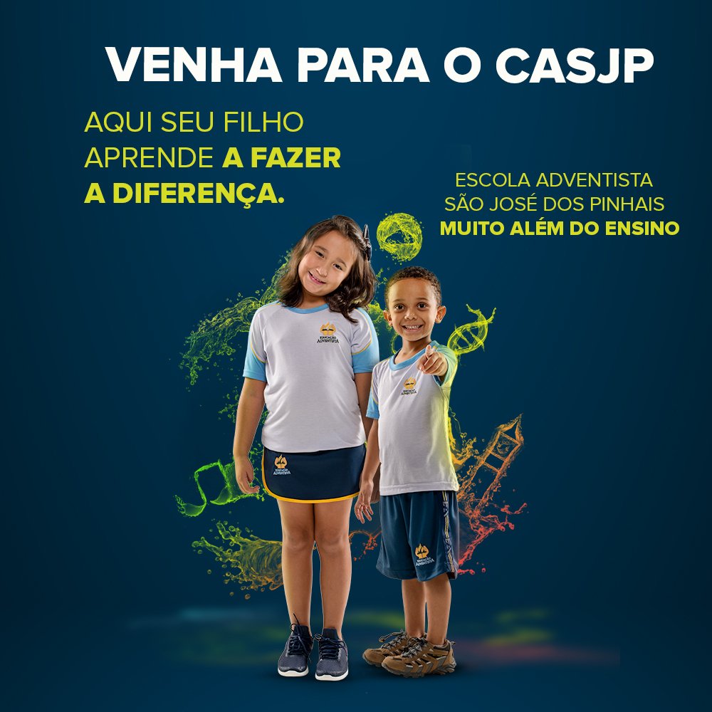 casjp_asp's tweet photo. Muito mais qualidade para a formação do seu filho!
Não perca tempo, venha até nossa unidade e garanta já a sua vaga. #matrículasabertas #educaçãoadventista #muitoalémdoensino #casjp #asp #usb📚📝❤ https://t.co/a20VXeu85H
