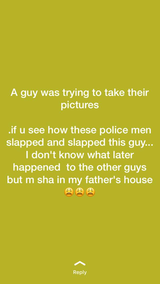 IniMillz's tweet photo. Nigerian Police walahi e stupid. Just imagine all this shit you are doing after killing our students. They should run mental test before recruiting you old fools. 
@PoliceNG 
#JusticeForFUOYE https://t.co/cvWfCGIvSC