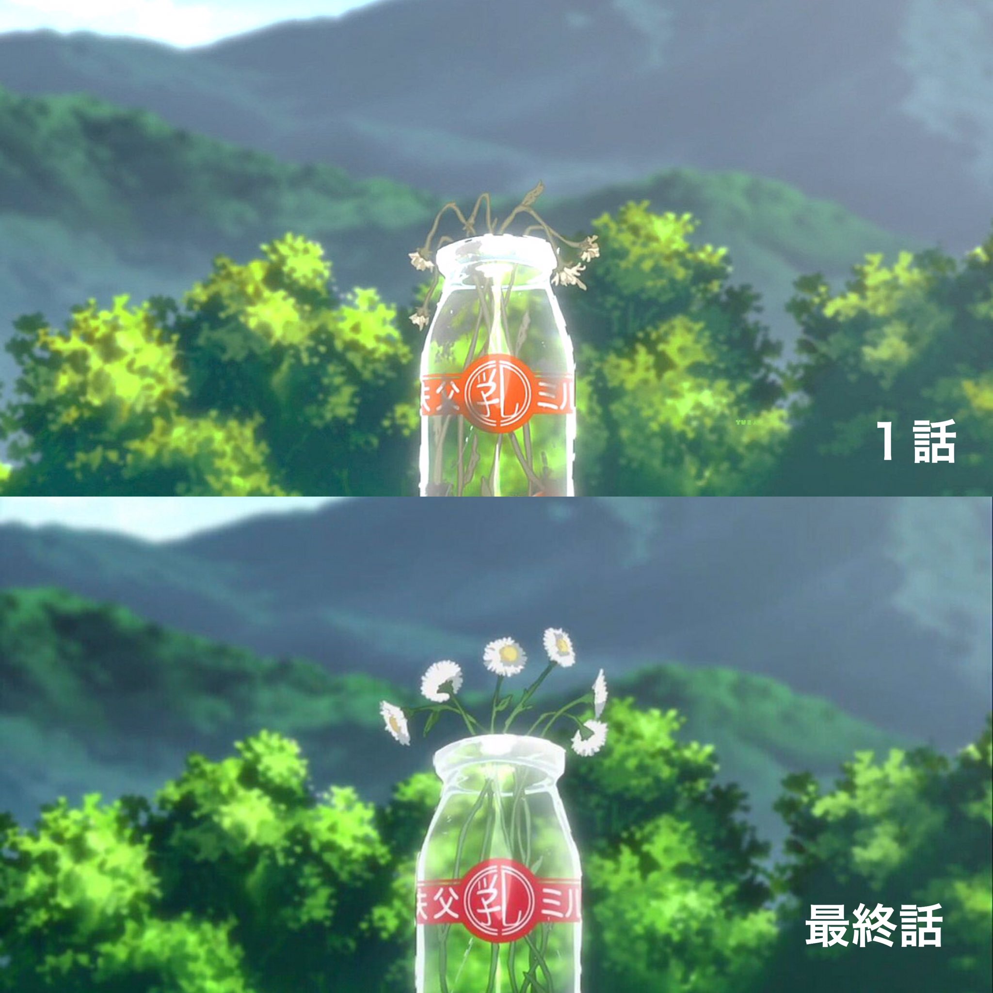 うばるちゃん 1話で枯れていた草が返り咲く じんたんをイメージしたハルジオン 花言葉 追想の愛 君を忘れない めんまが成仏した木の下には勿忘草 花言葉 真実の愛 私を忘れないで タイトルの由来 とある騎士が恋人のためにこの花を摘もう うばるちゃん 1話で枯れていた草が返り咲く じんたんをイメージしたハルジオン 花言葉 追想の愛 君を忘れない めんまが成仏した木の下には勿忘草 花言葉 真実の愛 私を忘れないで タイトルの由来 とある騎士が恋人のためにこの花を摘もう