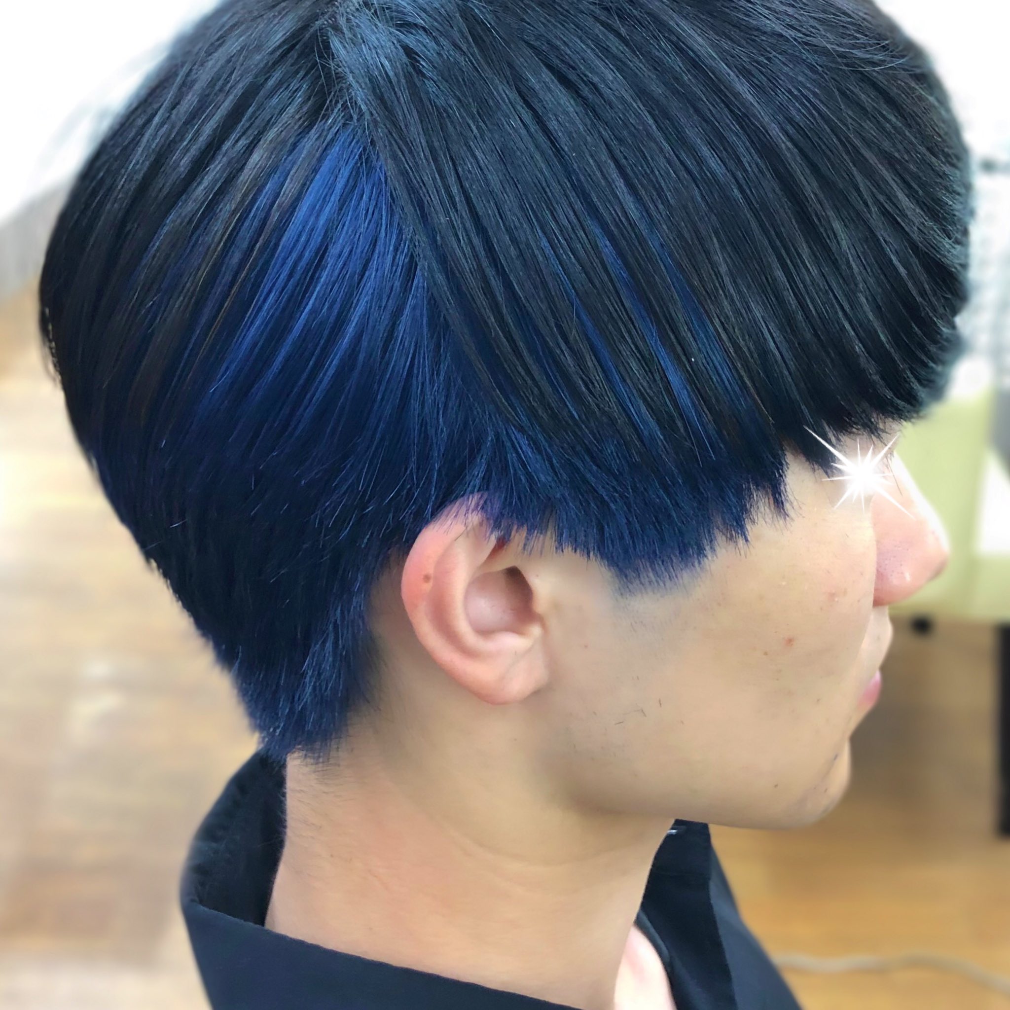 松田ヒロキ メンズもインナーカラー 深いコバルトブルーですが 退色しても緑になりにくいように処方してあります 中央大学 中大 ミドリになりにくい T Co Aoyszdrxpd Twitter