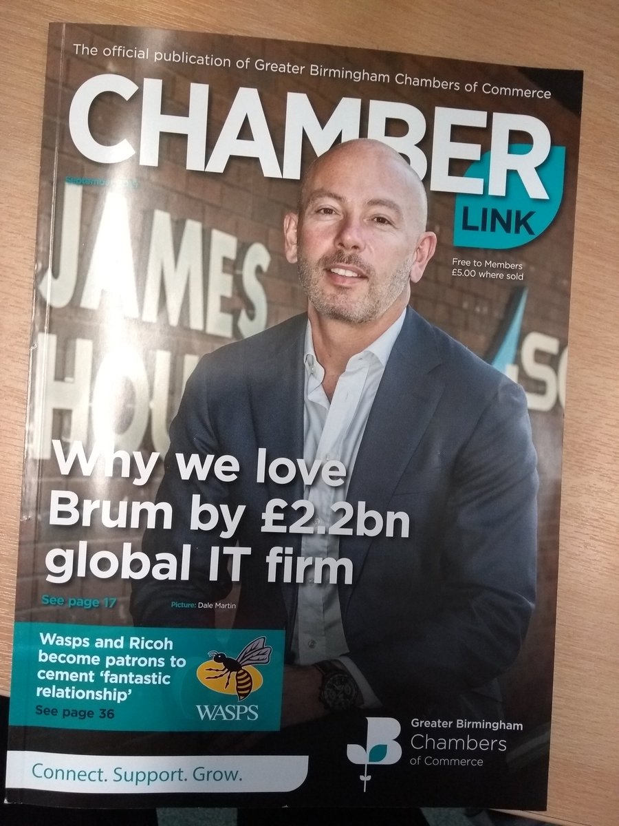 Very excited to see our #payroll service advert in print. Page 47 of the latest Chamber Link Magazine. Thanks @BrumChamber!