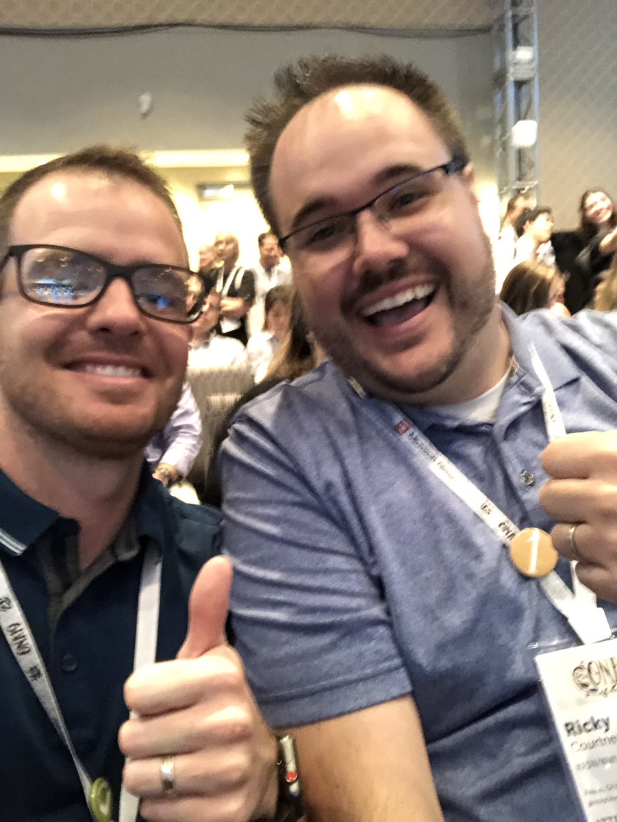 Kicking off ONA with <a href="/rickycourtney/">Ricky Courtney</a> and the rest of the #otvona team! #ona2019selfie