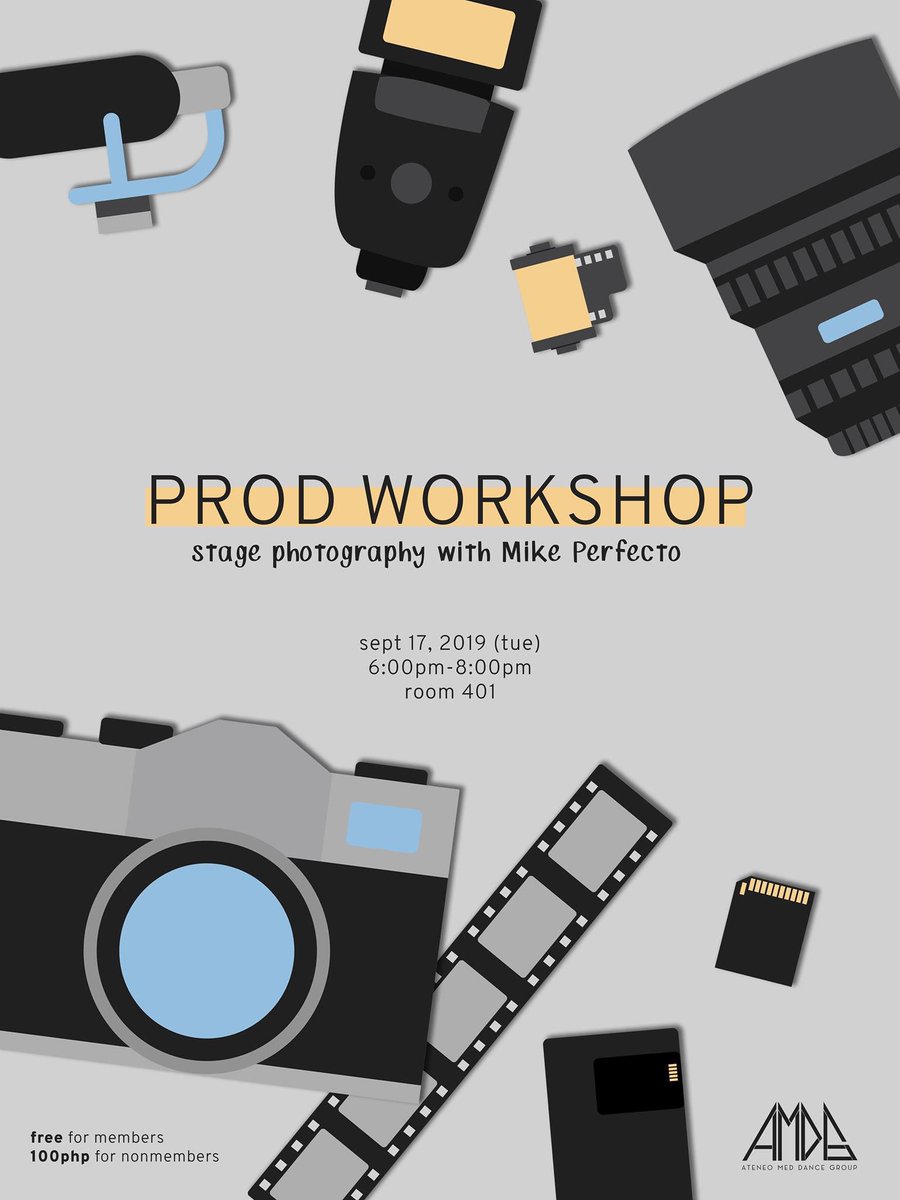 AMDGofficial's tweet photo. Always wanted to take that perfect dance shot? AMDG presents a Stage Photography workshop to be conducted by Mike Perfecto!

Let’s join in as he shares his photography techniques and tricks!

#PassionMeetsPurpose https://t.co/sn7slsxQRu