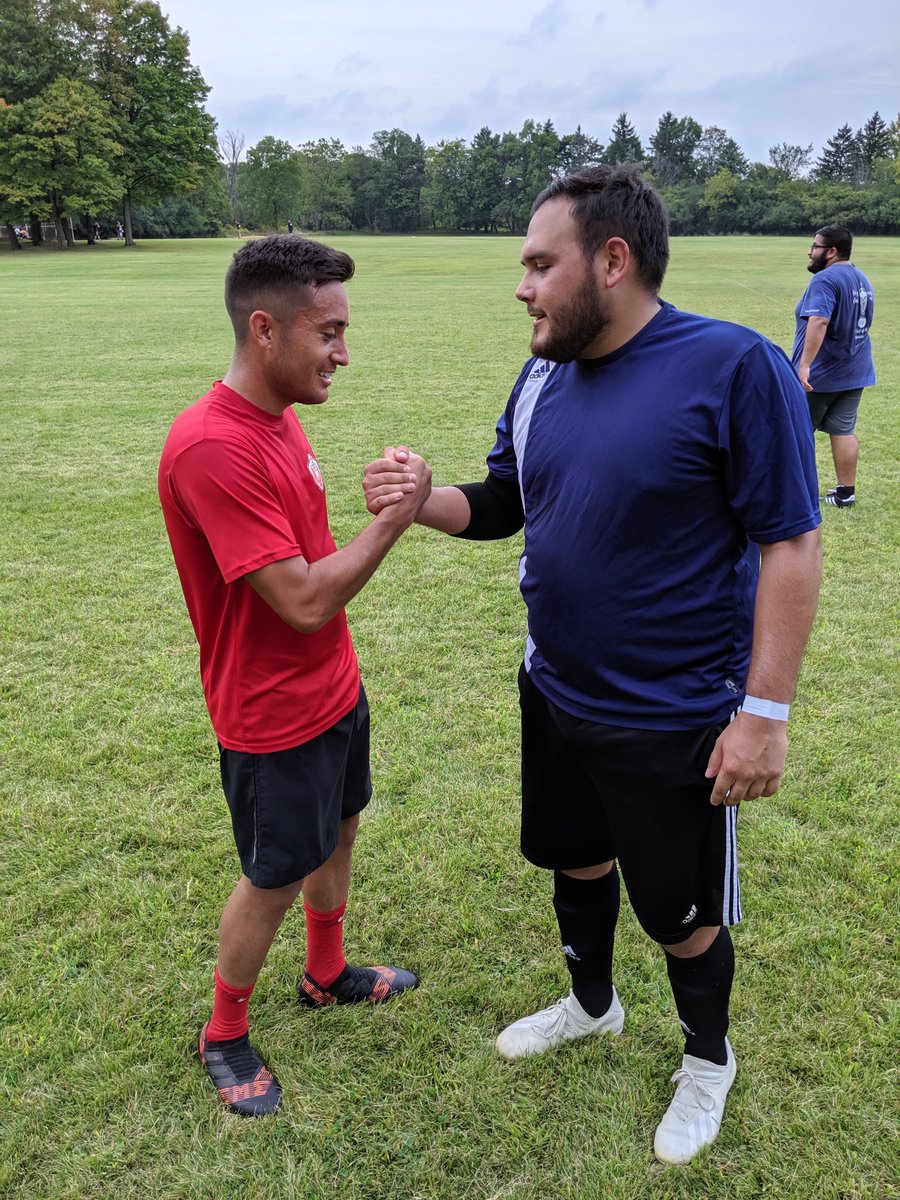 MundeleinSem's tweet photo. There was an epic showdown on the soccer field yesterday evening: Deacons vs. Everyone! https://t.co/o9AJqRfa2l