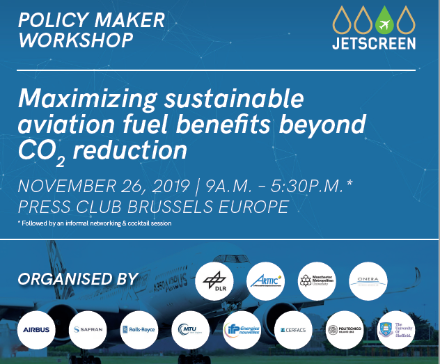JETSCREEN_EU's tweet image. This fall is going to be all about sustainable jet fuels! Join us for a special #JETSCREEN workshop on Nov 26th in Brussels to learn more about the benefits of #sustainable #aviation fuels. Register before it is too late: eventleaf.com/Attendee/Atten…
