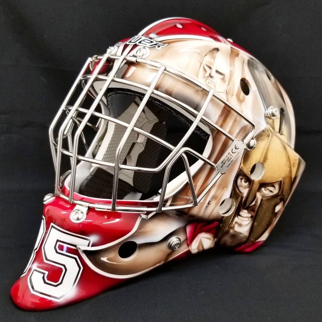 ABTitan's tweet photo. 🔥 new mask for @TristBerube https://t.co/R7jJF78yee