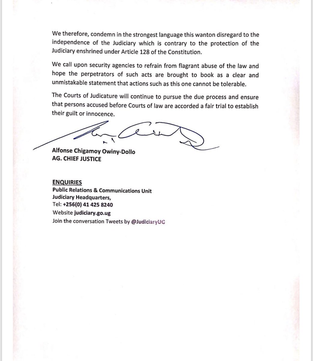 Judiciary Uganda tweet media