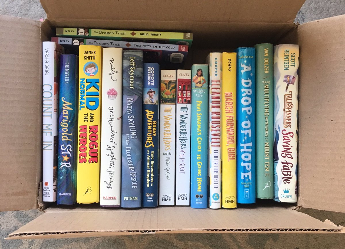 ✨Book Giveaway!✨(Last one until I return from book tour.) Follow &amp; RT to enter! Indicate which box you would like in the comments (middle grade or picture book). A signed copy of Vanderbeekers 1 &amp; 2 will go in the MG box.💕Contest ends 9/12 @ 11pm EDT. US only. #KidsNeedBooks