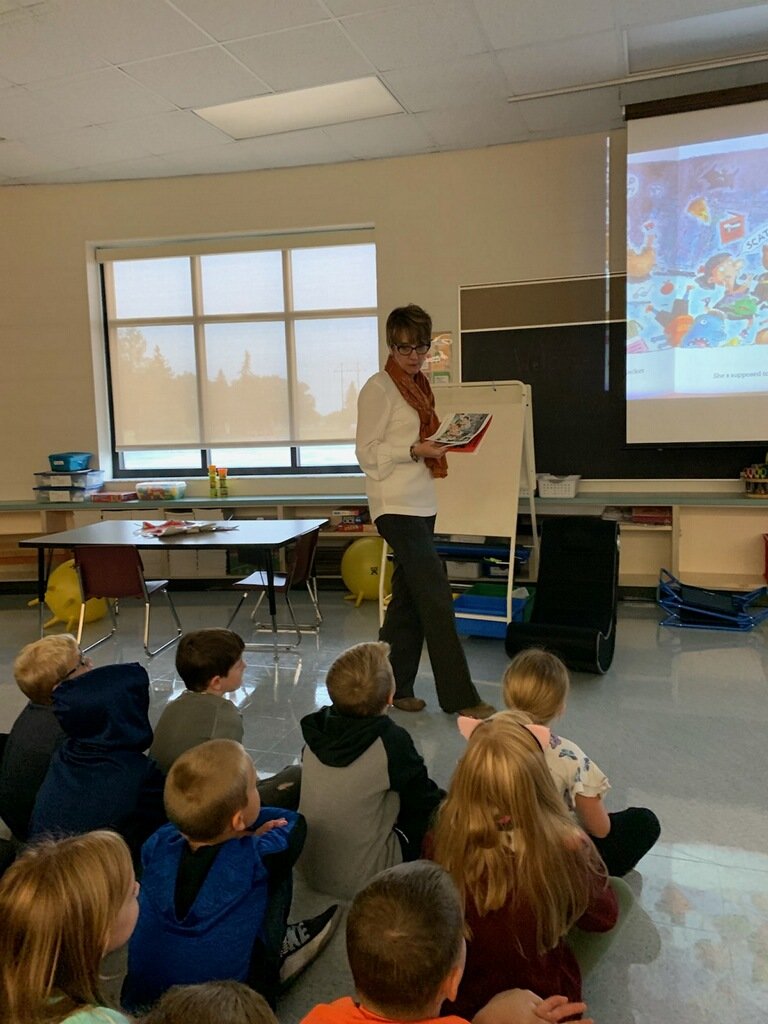 2ndLme's tweet photo. @kathy_hammill, our AMAZING Dean of Students came to read to us today! She is so much fun to listen to! ❤️📚 #LMEmagic @SchmitzMeierhof @cbarthur96 @clarkslmecrew @MahersMinions https://t.co/6lzbgkOU3C