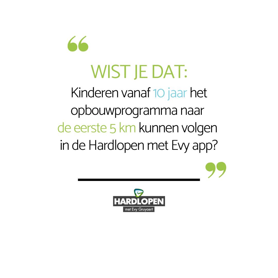 Neem jij je kinderen mee op training? Vanaf 10 jaar kunnen ze samen met jou opbouwen naar hun eerste 5 km. Jongere kids? Laat hen je dan begeleiden op de step, fiets, hooverboard,... 

#samensporten #maandthema #hardlopenmetevy