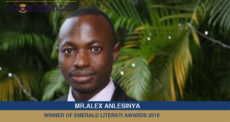 ugbsofficial's tweet photo. UGBS PhD Student Alex Anlesinya wins Emerald Literati Award for Highly Commended Paper. 

https://t.co/VMi6507RH1 https://t.co/v0602KKPqw