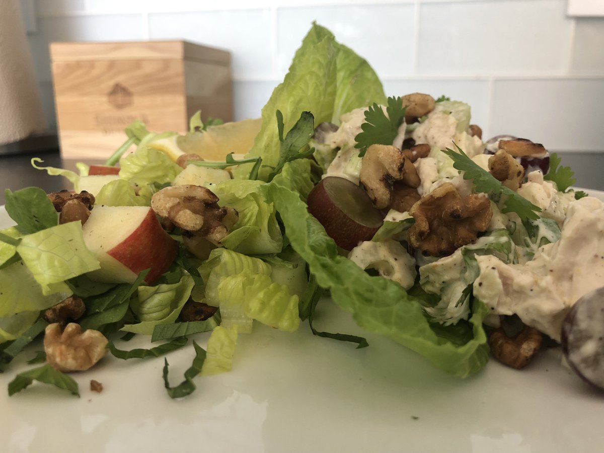 ChefScottyW's tweet photo. Nutty yet creamy See-Ya-At-Brunch Chicken Waldorf Salad #yummy #culinarychefs #Eater #chefsroll #goodfoodgallery #chefslife #feedfeed #chefdup #gastroart #chef #chefstalk #chefsalert #DiscoveringChefs #grateplates #cheflife #lunch  #tastychef https://t.co/I6OJBZfuqN