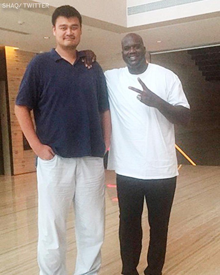   Everyone Looks Small Compared To Yao Ming. Happy Birthday To The 7\6\" Legend  