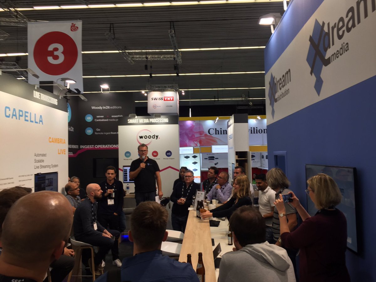 x_dream_group's tweet image. We are ready to go! Booth briefing with our partners @_ANEXIA @CapellaSystems #cuesupport #flowworks @Liberosystems #moderntv @medialooks @Teamium_io #squaredpaper @woodysoftware  See you tomorrow #IBCShow!