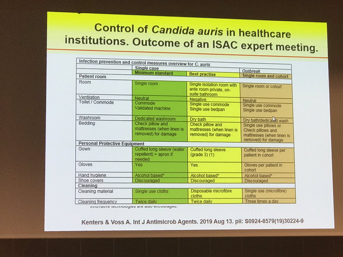 mssa_marin's tweet photo. Good guidance on controlling C auris #ICPIC2019 @NikkiKenters https://t.co/K0n5kNbzqK