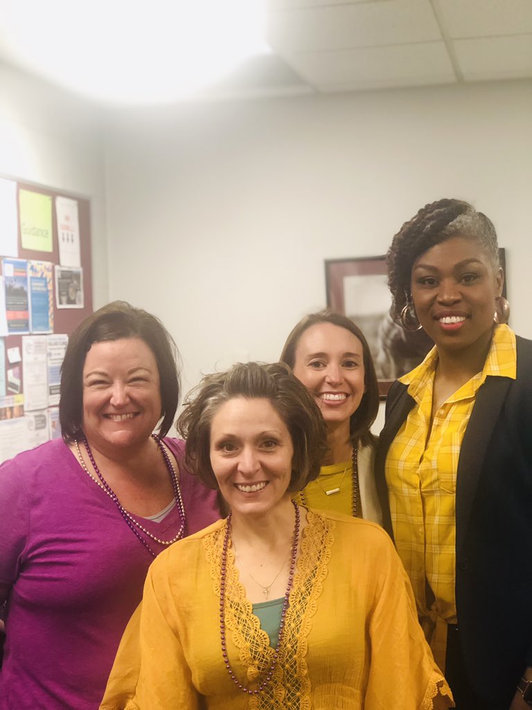 DAY 3 of National Suicide Prevention Week - Staff members wore yellow and/or purple! #wearyouryellowwednesday #nspw19 #rediscoveryourpurpose