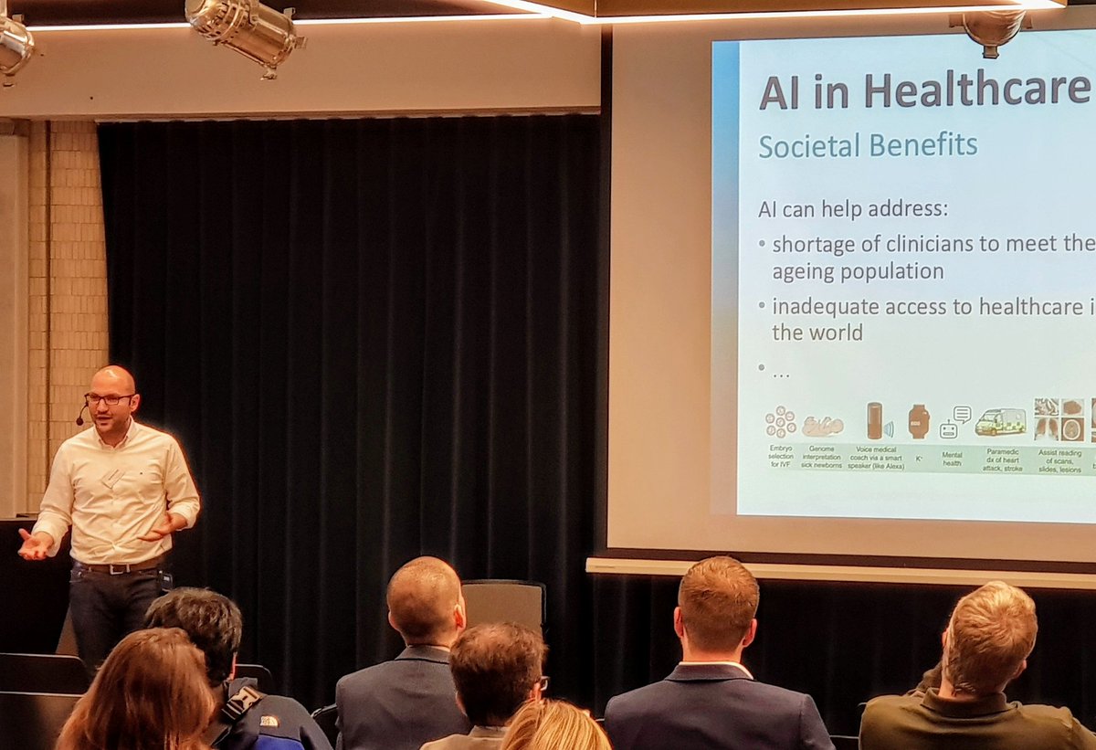 rdhawkins's tweet photo. @IHabli is next, talking about AI and Machine Learning in healthcare. @AAIP_York #SafeComp https://t.co/E4arzmFfc1