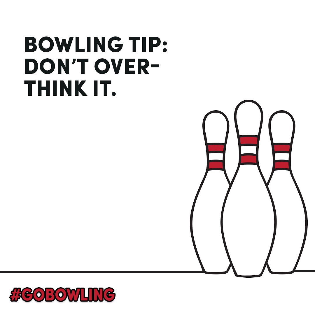 Focus is good, but overthinking it might just throw your game. #gobowling