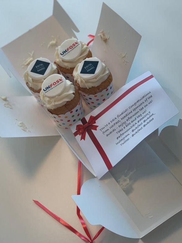 Thanks to <a href="/UKFast/">UKFast</a> and <a href="/UKDEA/">DEAs</a> for shortlisting Sherlock Taxi as a finalist for Software Innovation of the Year! We're enjoying a cake and cuppa in celebration #afternoonDEA #dea2019