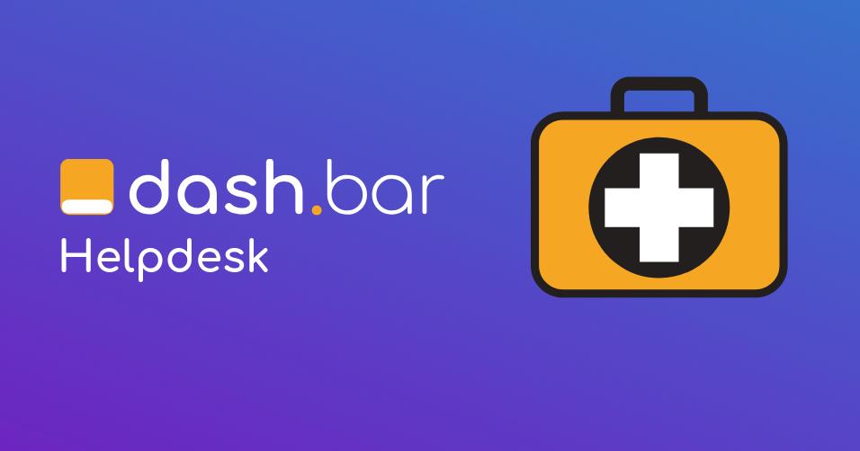 dash_bar's tweet photo. ⛑️ Kennt ihr übrigens schon unser Helpdesk? Dort haben wir bereits viele Fragen beantwortet, die immer wieder auftauchen und auch eine Doku hinterlegt:
https://t.co/RknOudKyTg https://t.co/UXCYgLoHwG