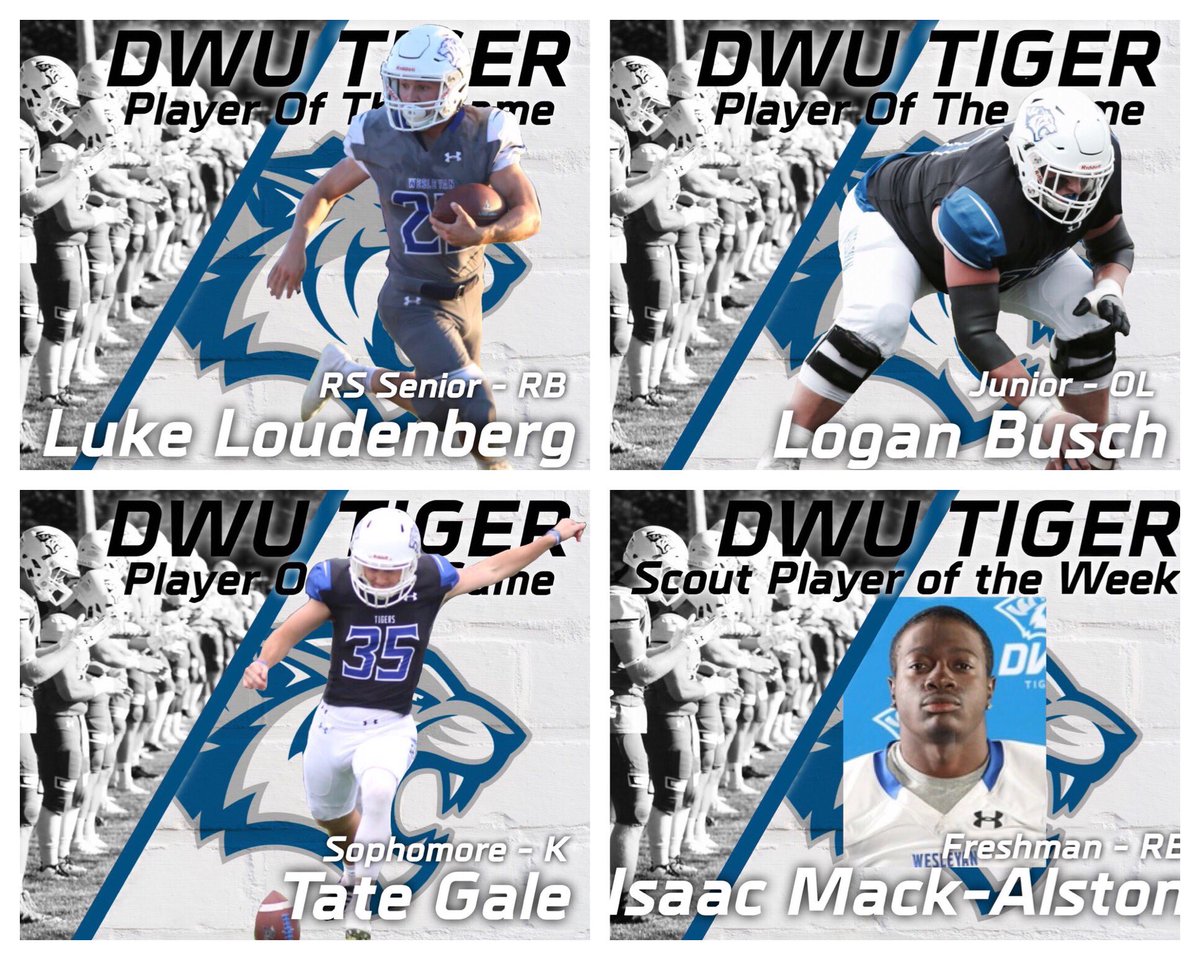 DWTigerFB's tweet photo. Congrats to our players of the game for our home opening win! These guys did a great job! #BleedBlue 

O-Skill: Luke Loudenburg 
D-Skill: Mitch Johnson

O-Big: Logan Busch 
D-Big: Caden Milmine

O-Scout: Isaac Mack-Alston
D-Scout: Tziah Owens

ST: Tate Gale
No Bull: Mitch Johnson https://t.co/oiRnznHaLv