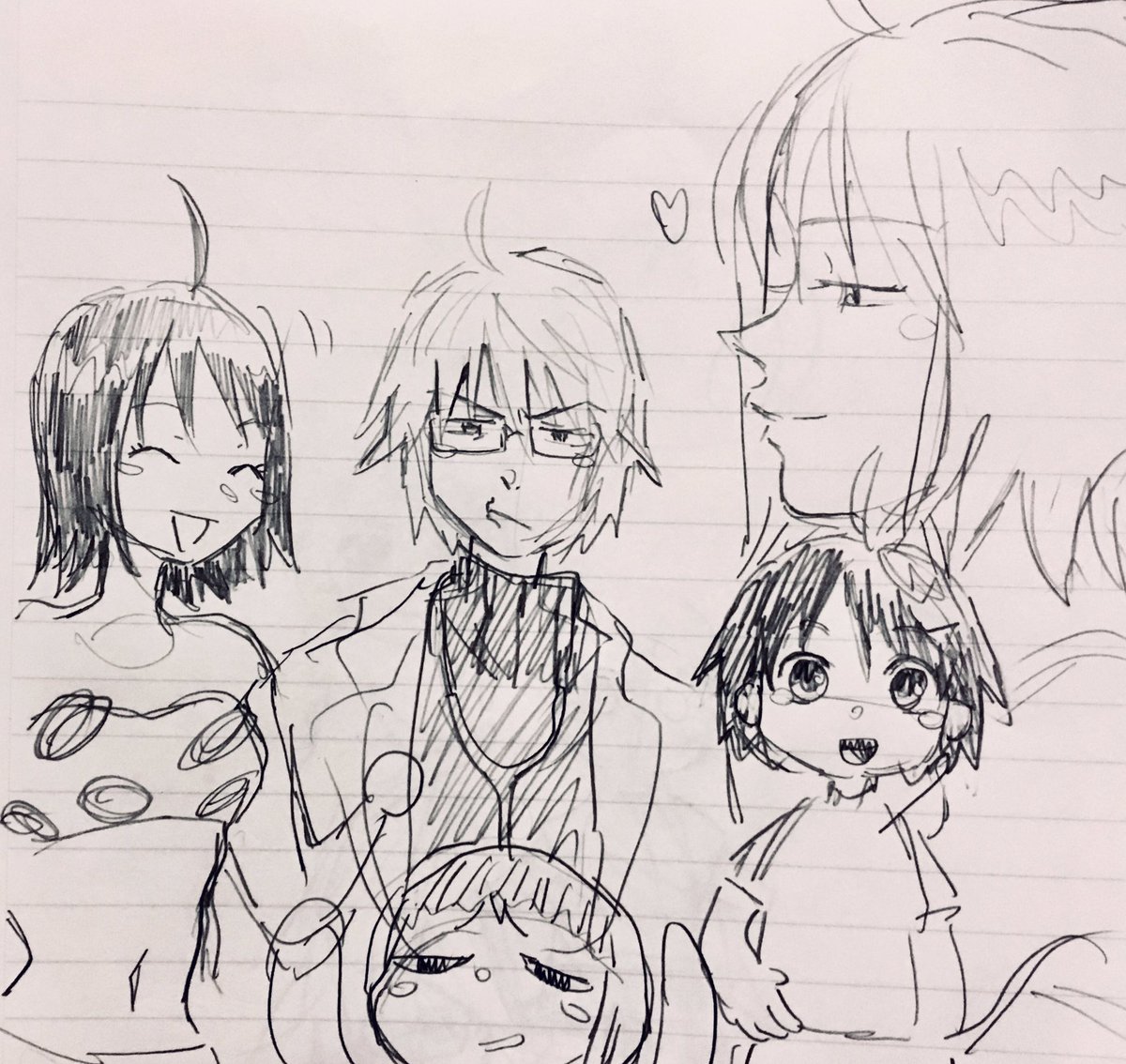 記憶頼りで描いたハレグゥ の人たち 