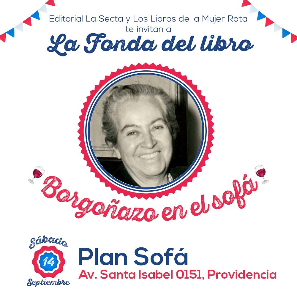 LLdelamujerrota's tweet photo. 📚🍷Queda tan poquito para la #FondaDelLibro que realizaremos este sábado 14 en @PlanSofa con @lasectaed 🍷📚. Partimos a las 12:00 hrs. Tendremos choripanes veganos y carnívoros, y una borgoña exquisita👌. https://t.co/oGS6hOHx24