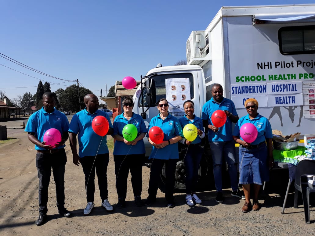 SADentalAssoc's tweet photo. Dr Louw and the Standerton team for their National Oral Health Month initiative.
#WOHM #WOHM19 #WorldOralHealthMonth https://t.co/acAgdbJnHp