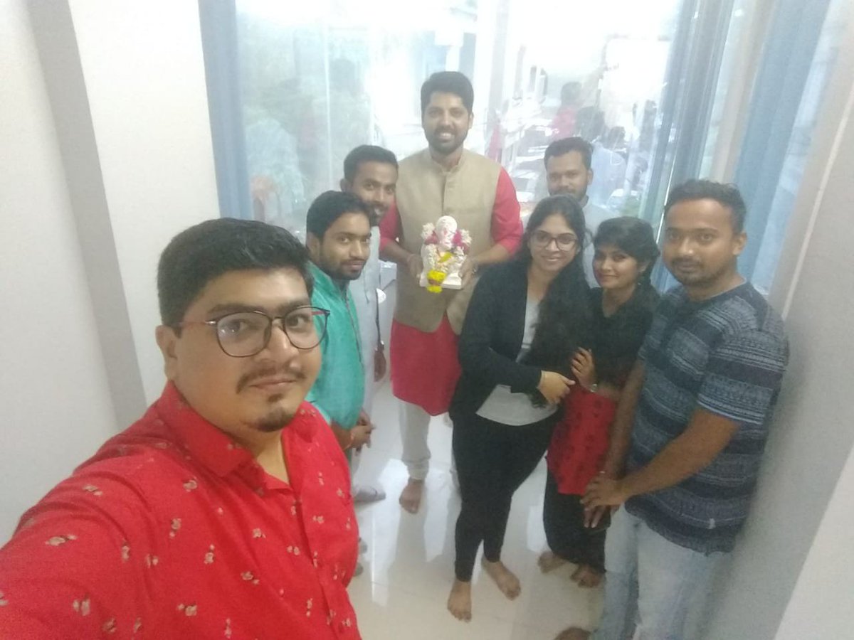 IZISS_TECH's tweet photo. #AnantChaturdashiCelebrations As team #IZISSTechnology celebrates the festival of #GaneshVisarjan and #traditionalday at office, we wish that Lord Ganesha is always there to shower his blessings and love on everyone ☺️ https://t.co/qHXG4Ikk1M