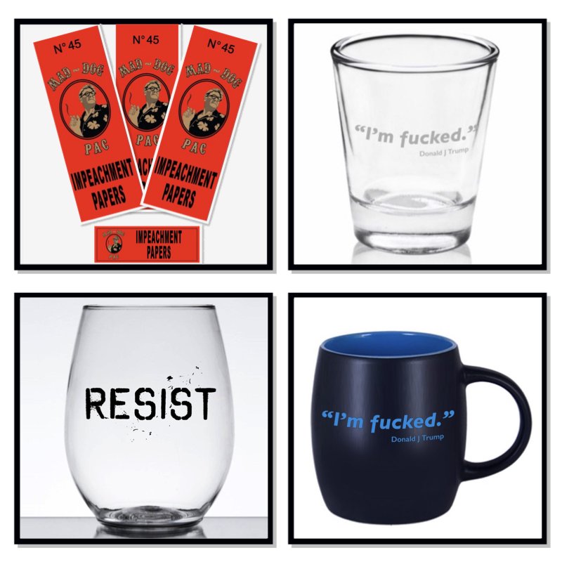 maddogpac's tweet photo. Whatever your style - we've got you covered! Mad Dog #resistance gear funds billboards and #RatTruck excursions to troll the #RatInChief. Join us, will you?

https://t.co/inGNJ3iM46 https://t.co/x503c4w5G9