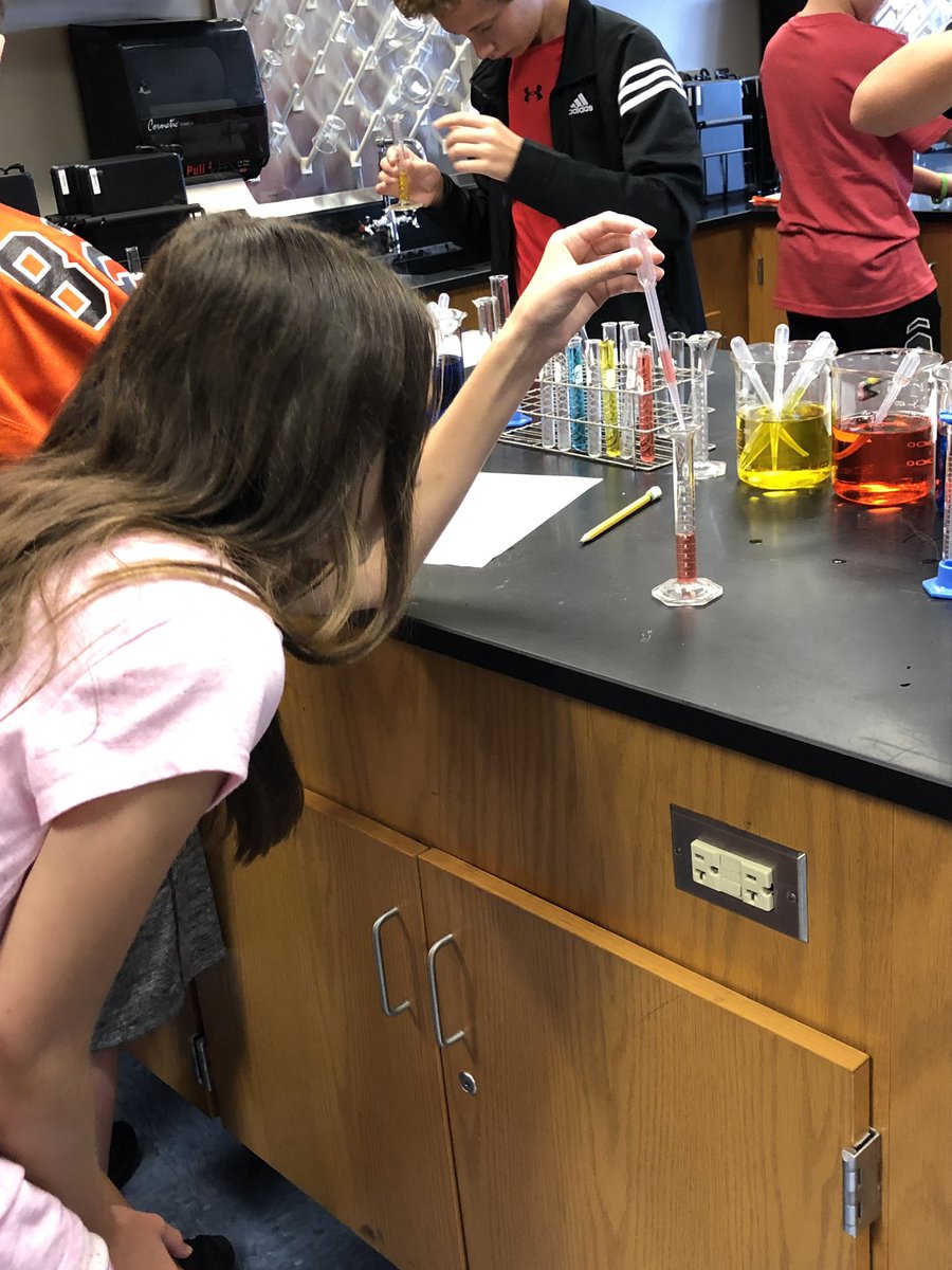 GL_JuniorHigh's tweet photo. It’s a rainbow!!! Science 7 students creating a rainbow in the metric lab this morning. https://t.co/NAhvMY1MKf