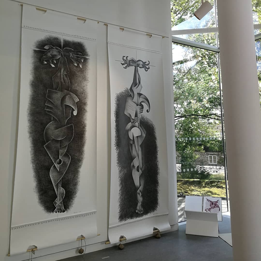 creative_uwe's tweet photo. The UWE Drawing Research group has just opened their exhibition to launch us into the next academic year! Check it out in F Block #creativeuwe #exhibition https://t.co/3NzKdeUSSg