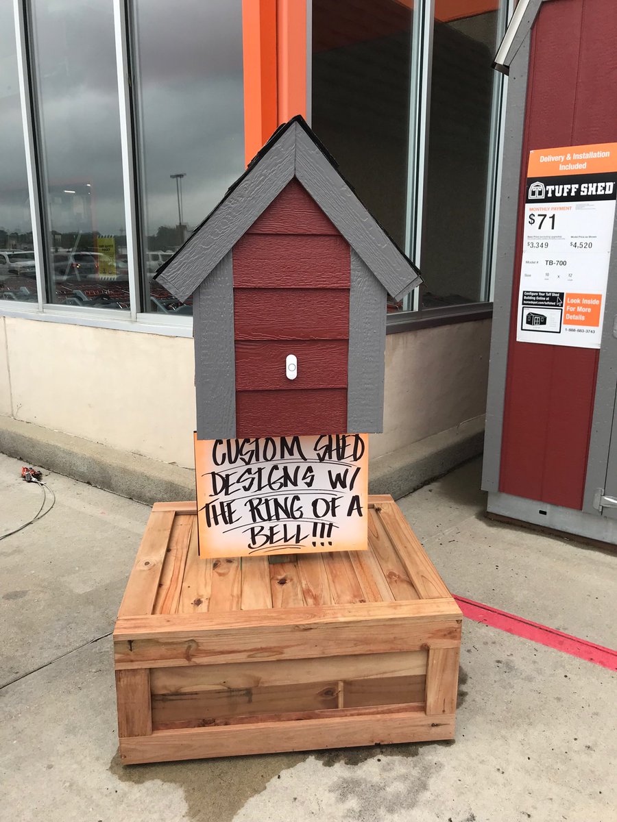 Check out Sioux City, Iowas creative way to implement the regions play called to help drive Tuff Sheds Sales Engagement!  Nice creativity team!  ⁦<a href="/thdShannon/">Shannon Brown</a>⁩ ⁦<a href="/CampSweenScott/">Scott Sweeney</a>⁩