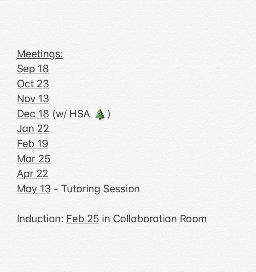 WE’RE BACK, CHICOS!!! Here’s a list of the meetings for this school year. 

First meeting - Wednesday, September 18 in Room 1220  

See you there! #VAMOS