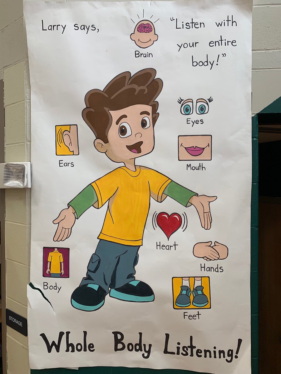 PrincipalTWelch's tweet photo. We got our “Larry” on today with an assembly welcoming students to a new school year.  Whole Body Listening helps us be better Bucket Fillers!#LPSGrowTheGood https://t.co/vsX6jHqCDf