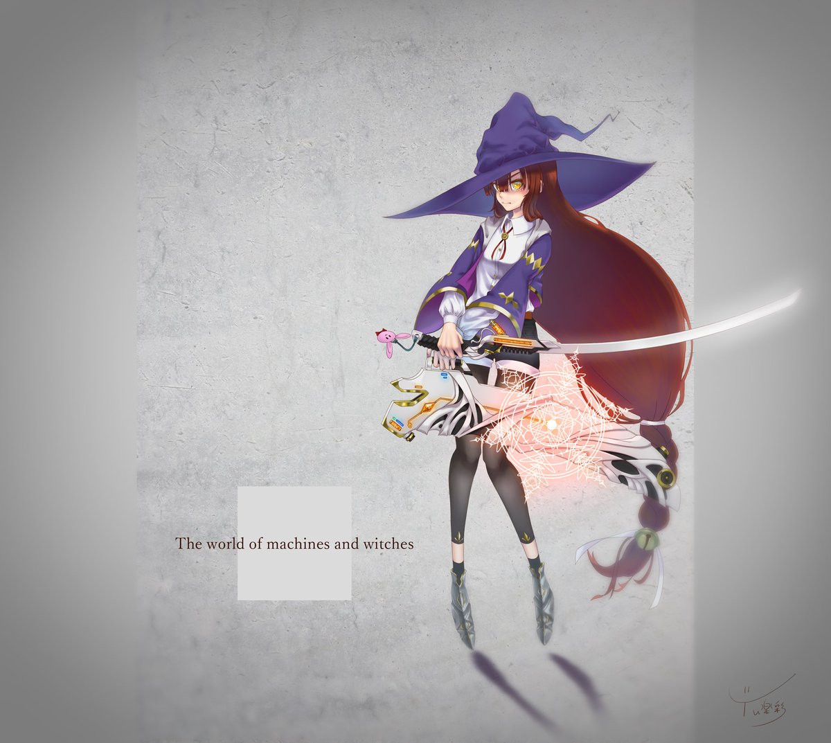 片刃の魔女 イラスト オリジナル 創作 魔法陣 魔法使い 機械と魔女 Yu楽彩 イラスト制作と Live2dの仕事しますのイラスト 片刃の魔女 イラスト オリジナル 創作 魔法陣 魔法使い 機械と魔女 Yu楽彩 イラスト制作と Live2dの仕事しますのイラスト