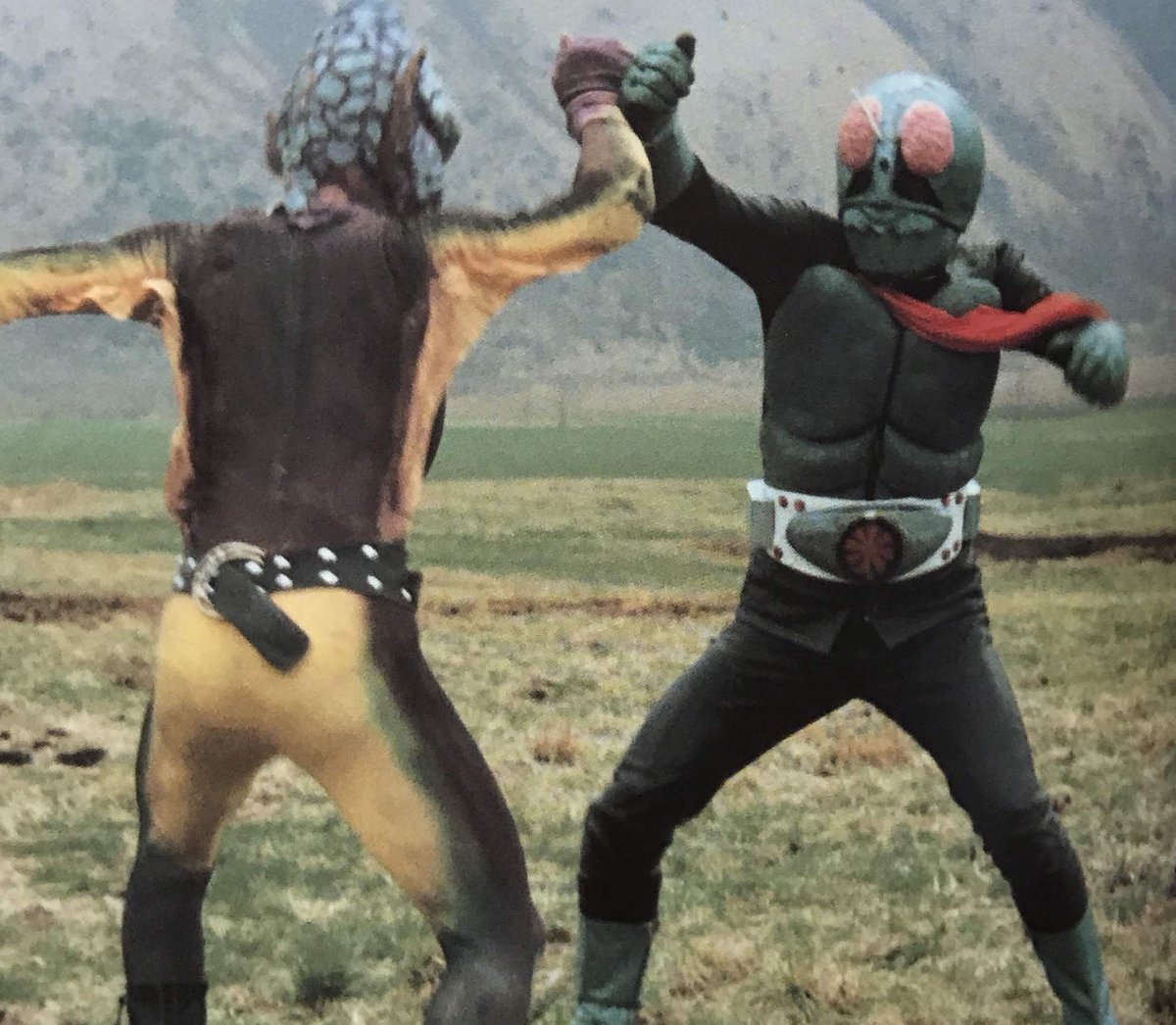 仮面ライダー」より旧1号ライダー アクション用マスク…マスクと