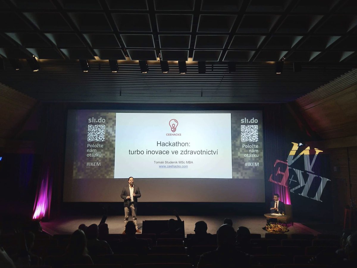 Tomas Studenik 📖 (@studenik) on Twitter photo Talking about innovation methods in medicine at the Innovation & Digitization Conference at <a href="/ikemcz/">IKEM</a> Institute of Clinical and Experimental Medicine in Prague. Thanks <a href="/PetrRaska/">Petr Raska</a> for inviting me and <a href="/DanielStach/">Daniel Stach</a> for great moderation #innovation #health #hackathon #shh19 Talking about innovation methods in medicine at the Innovation & Digitization Conference at <a href="/ikemcz/">IKEM</a> Institute of Clinical and Experimental Medicine in Prague. Thanks <a href="/PetrRaska/">Petr Raska</a> for inviting me and <a href="/DanielStach/">Daniel Stach</a> for great moderation #innovation #health #hackathon #shh19