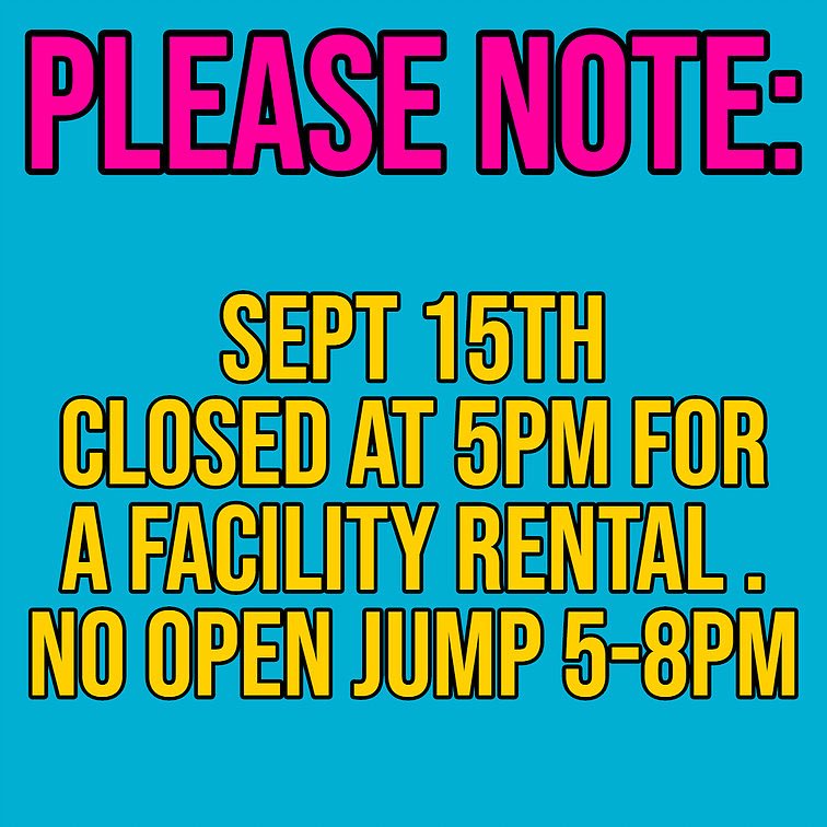 AtomicTrmpoline's tweet image. #CLOSINGEARLY this Sunday for a #privateevent!#bookyoureventwithus
#atomictrampoline