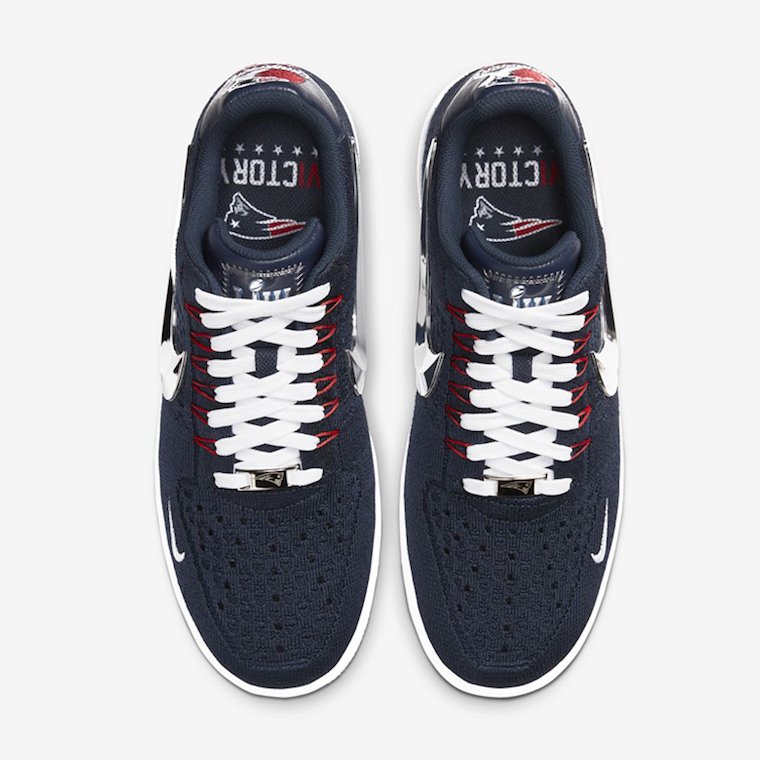 patriots 6x championship air force 1s