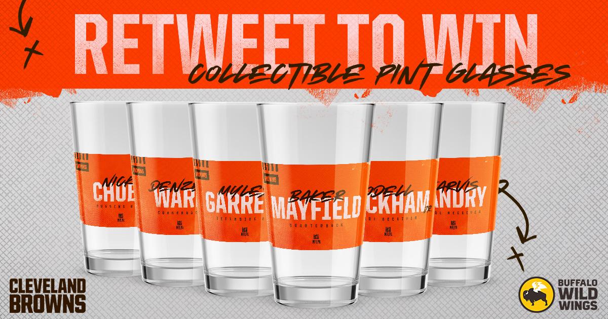 Browns's tweet image. The @bakermayfield collectible cup has dropped at @BWWings!
 
RT for a chance to win the entire 6-cup collection!
 
Rules: brow.nz/4ow2kb