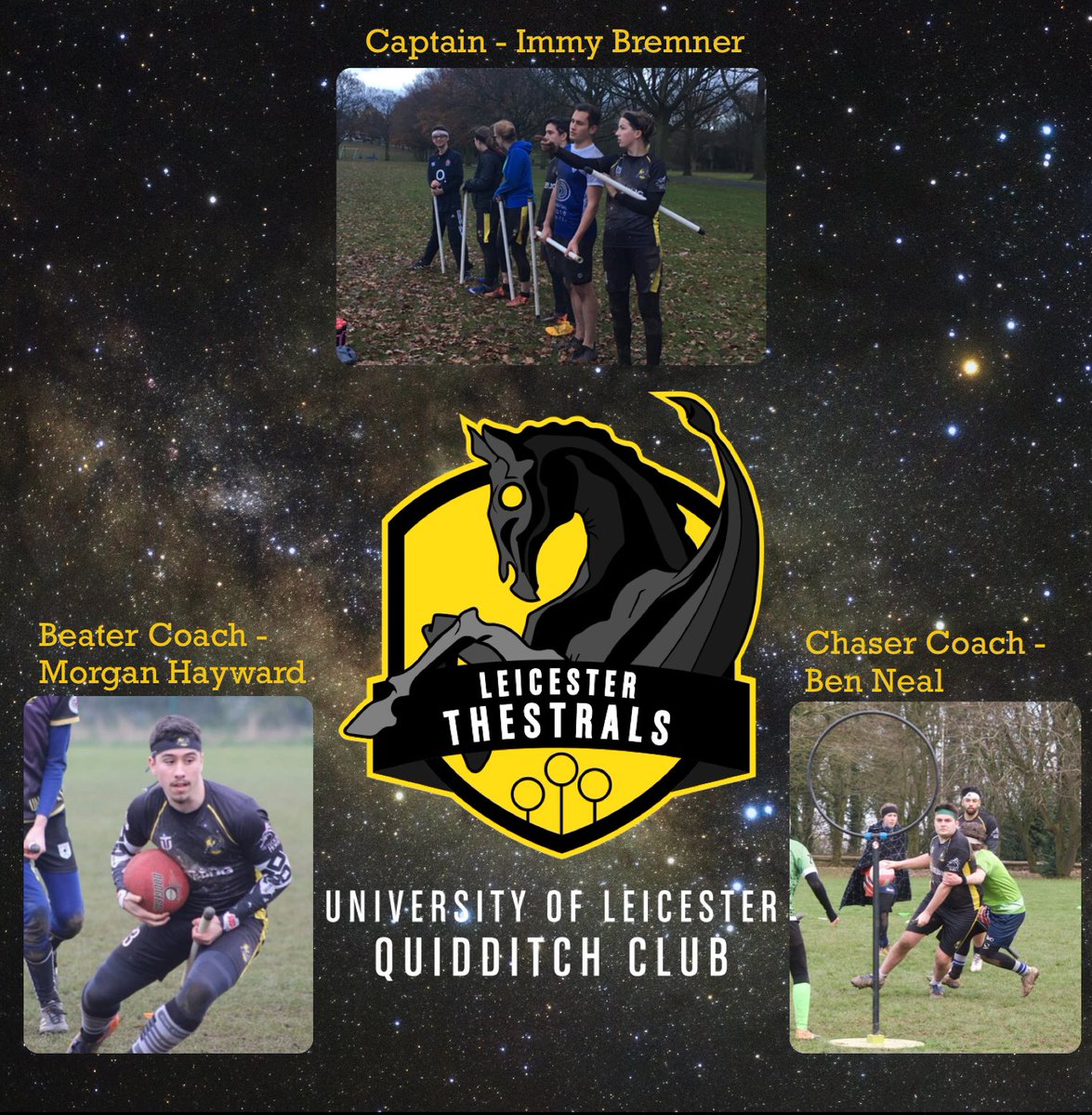Congratulations to our new Captain and Coach team for the 2019/20 season!! #quidditch #cavalryscoming #garbagecan