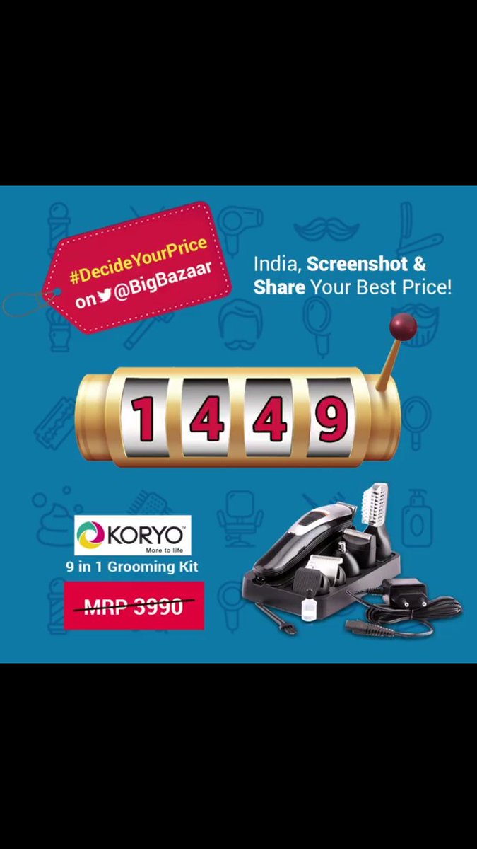 koryo 9 in 1 grooming kit