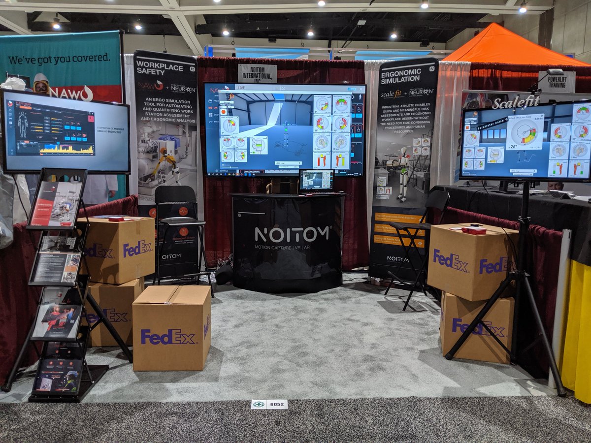 noitomocap's tweet image. That's a wrap! Thank you to #NSCExpo for a great show and everyone that came buy to learn about the workplace safety and ergonomic assessment tools @NAWO_Solution and Scalefit. #HealthTech #futureofwork