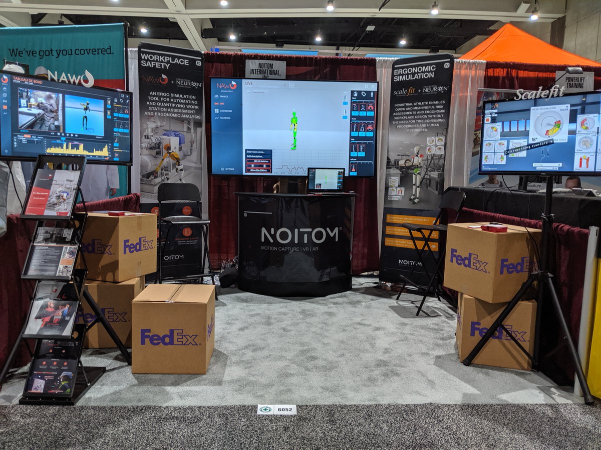 noitomocap's tweet image. That's a wrap! Thank you to #NSCExpo for a great show and everyone that came buy to learn about the workplace safety and ergonomic assessment tools @NAWO_Solution and Scalefit. #HealthTech #futureofwork