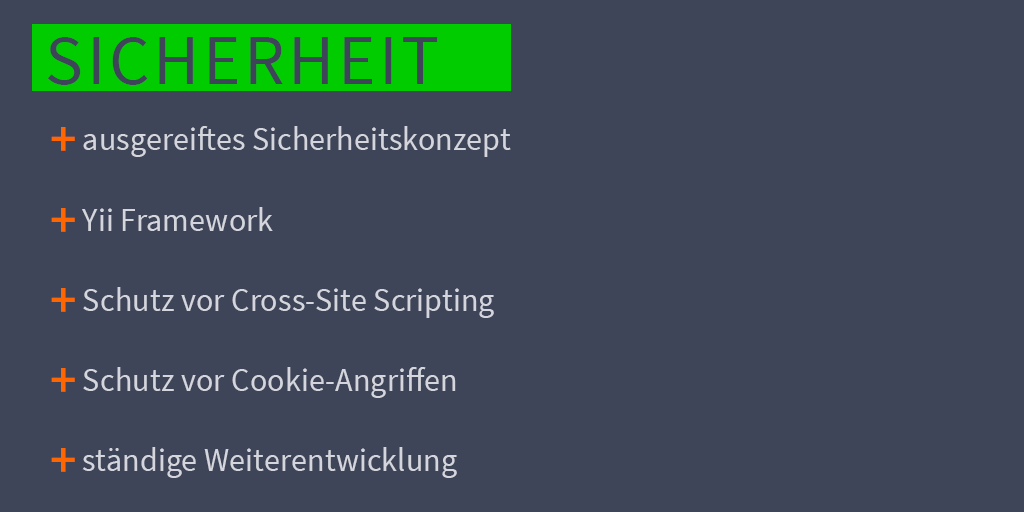 ig_onsocial's tweet photo. Vertrauliche Inhalte und persönliche Daten werden bei uns selbstverständlich geschützt. additor basiert auf dem Yii Framework, das viele Sicherheitsmechanismen bietet. Da additor ein Profiwerkzeug ist, sind alle Funktionen ausgereift und zu Ende gedacht. #cms #website https://t.co/XlkYR32asj