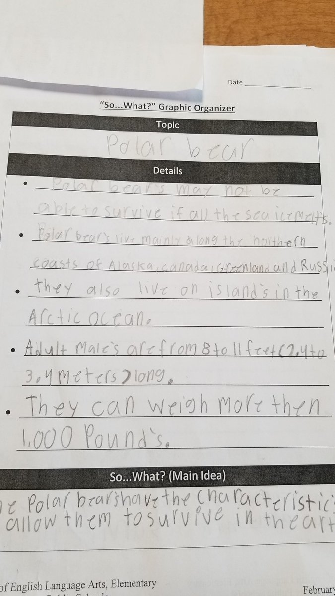 GaryWerner10's tweet photo. Main idea and key details about science concepts/info! π€ #integratedELAScience #3StreamDoctors @NorwoodES @BCPSSci @BCPS_ELA https://t.co/D1EYbqZBeC