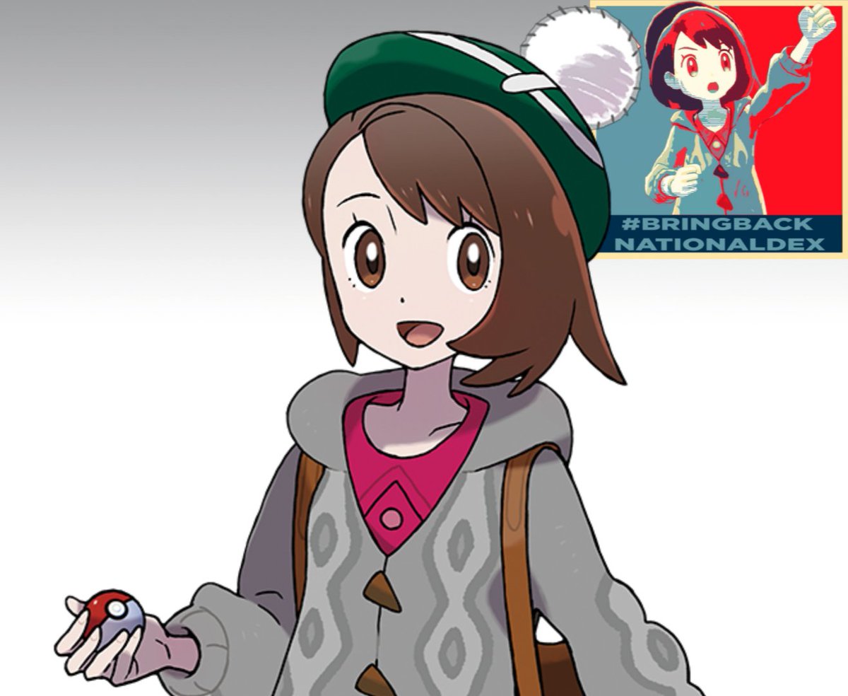 This is Gloria, the female protagonist of Pokémon Sword & Shield. 