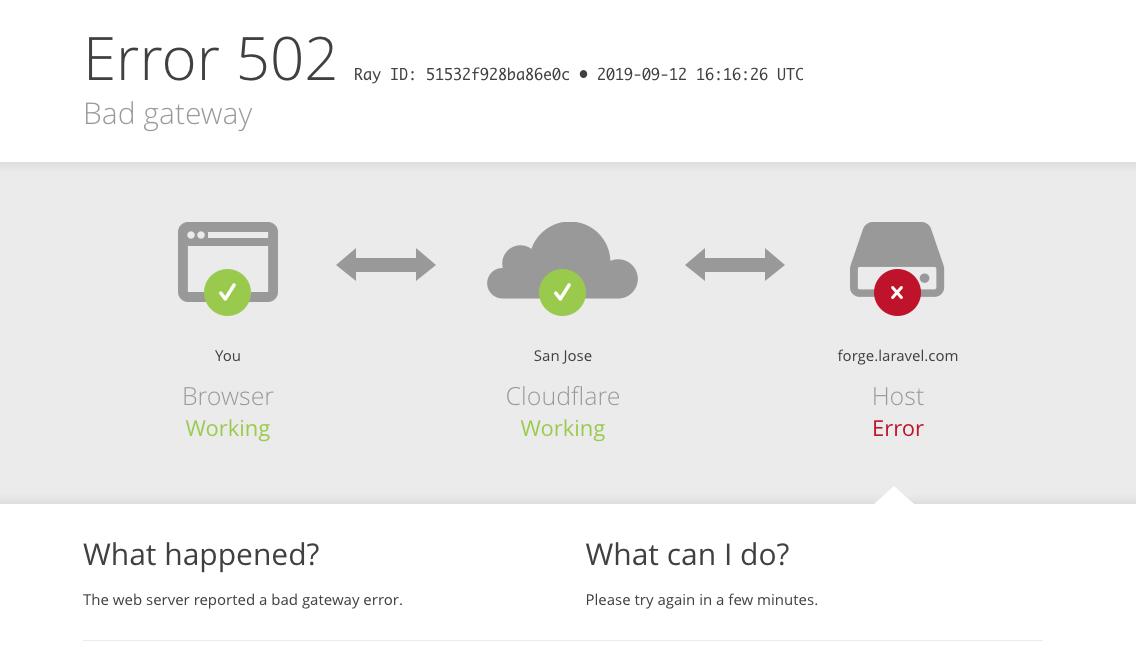kaleazy's tweet image. Yo @laravelphp is forge down? #laravel #laravelforge