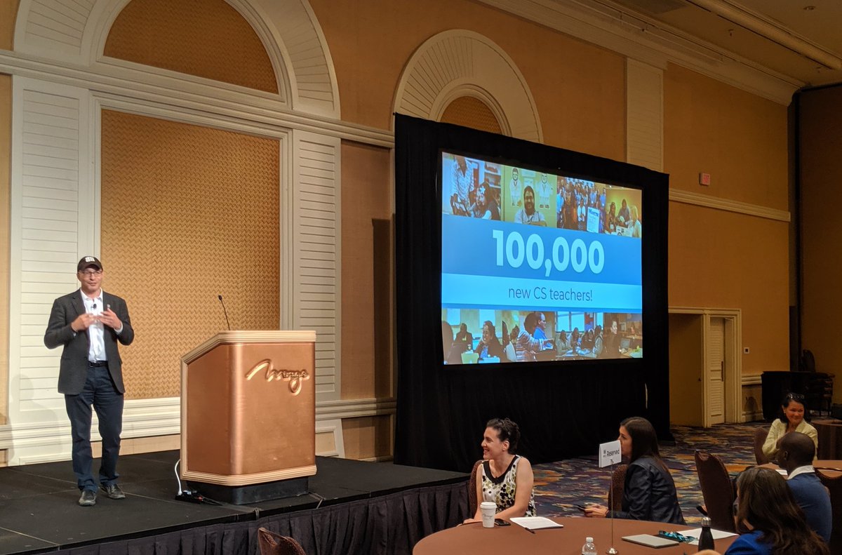 codeorg's tweet photo. More than 100,000 teachers have been prepared to teach computer science in the last 5 years alone. This is an amazing accomplishment by the entire CS community! https://t.co/PXf5ni1mTo https://t.co/j0WSnn4mxb